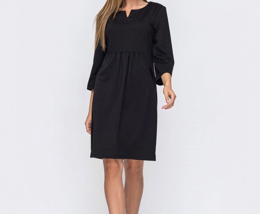 Нова чорна повсякденна сукня Dressa