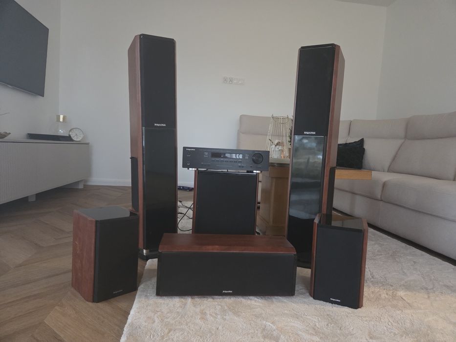 Kruger martz amplituner + 5 głośników + subwoofer
