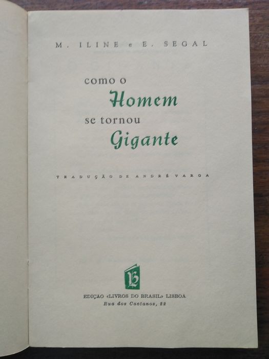 Livro "como o homem se tornou gigante"