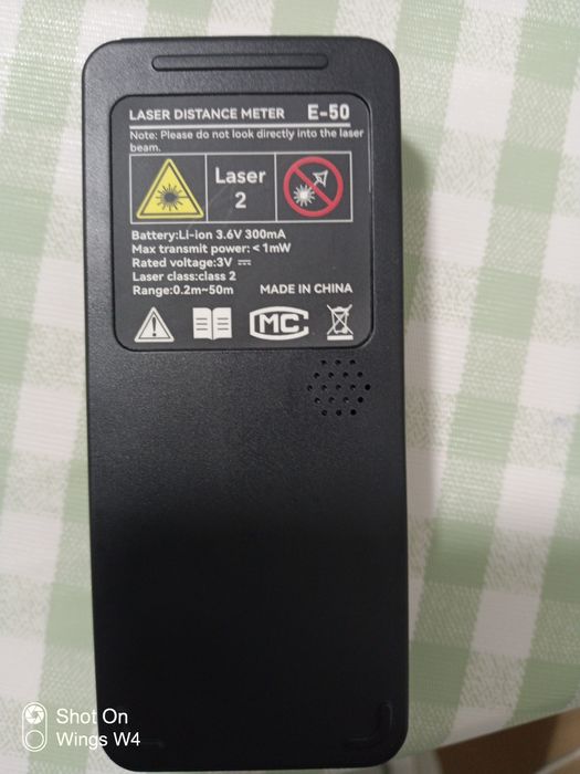 Лазерная рулетка Hilda Е-50m лазерный дальномер на АКБ