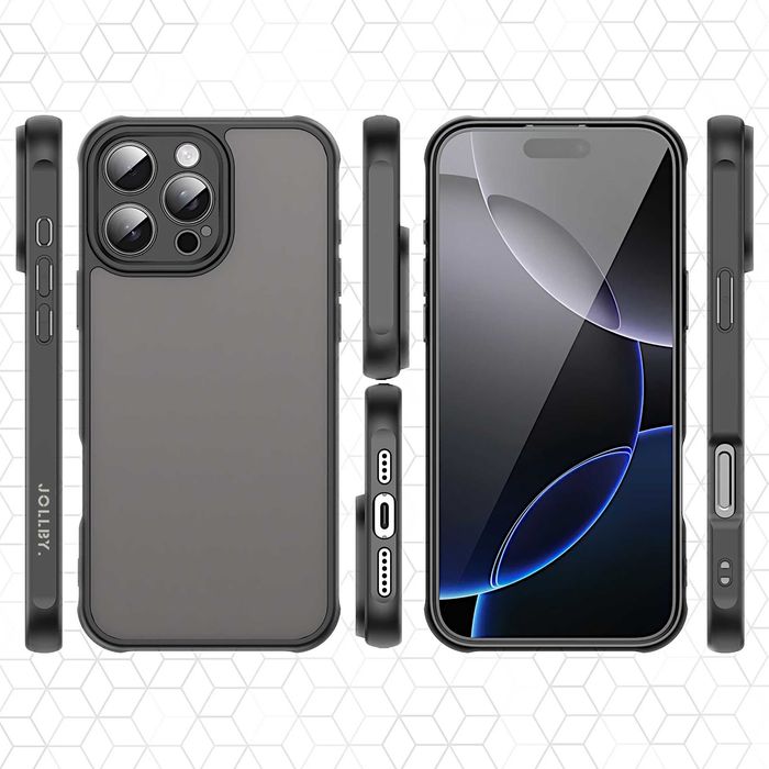 Etui JOLLBY. Shadow do iPhone 16 Pro (Frosted Black)