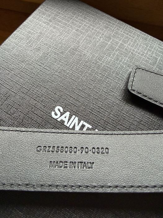 Ysl pasek Saint Laurent Cassandre Grained Leather Belt -90 cm