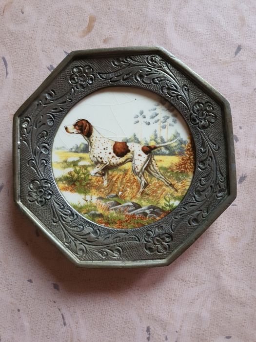 Quadros Vintage em Zinco M Schwyzer Luzern Zinn Etain 95%