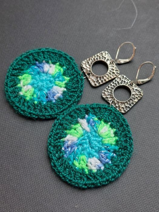 Kolczyki szydełkowe handmade