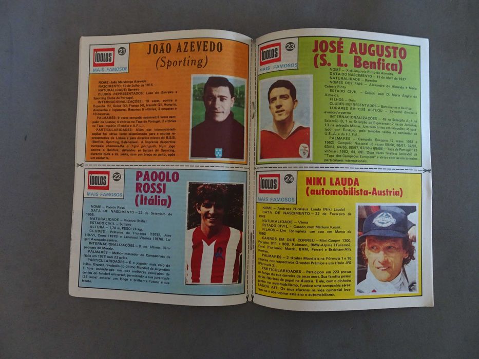 Antiga revista Ídolos Desporto 2ª série - 18 Travassos Niki Lauda