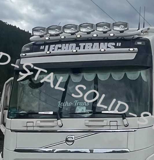 Orurowanie NA DACH / STAL NIERDZEWNA Volvo FH4 kab. (średnia i wysoka)