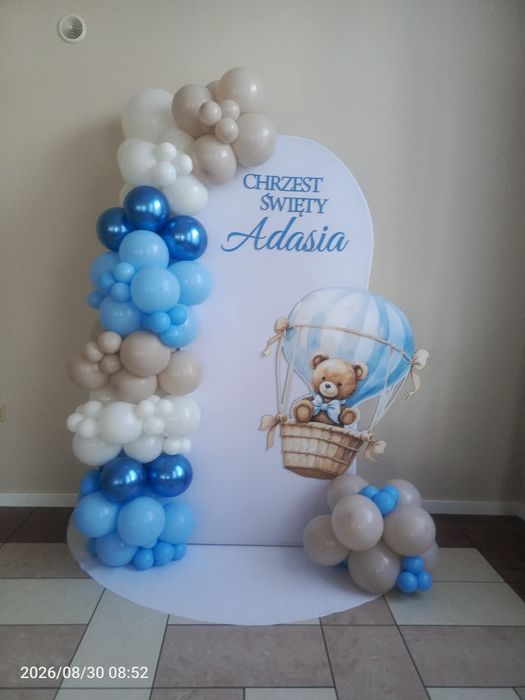 Ścianka balonowa chrzest urodziny komunia 18