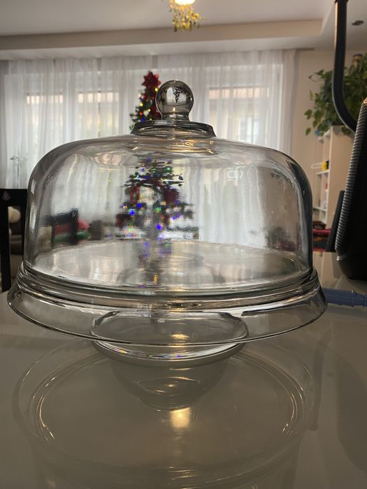 Patera na tort ciasto z kloszem krosno