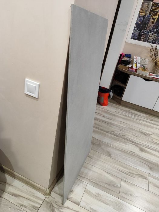 Плитка 60х120, 1 шт , серая, монотонная