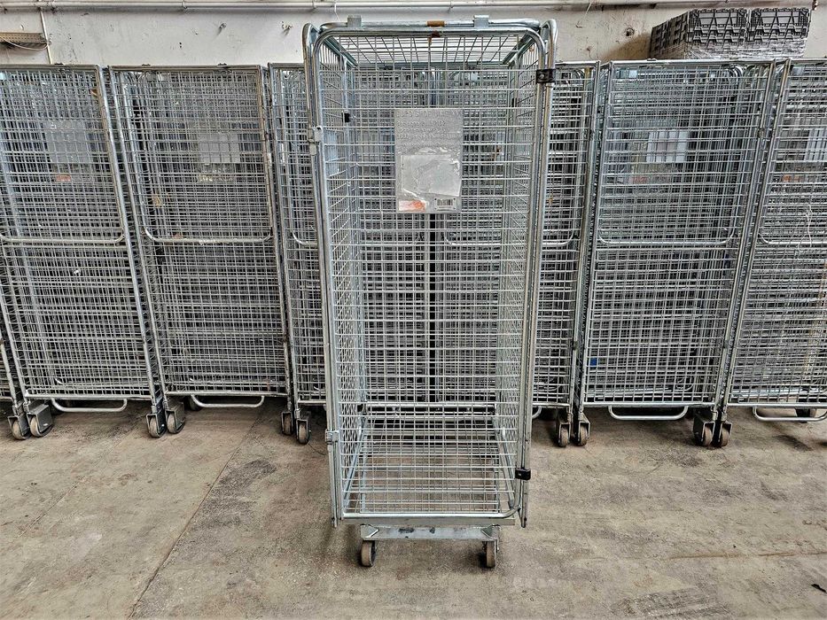 Wózek Magazynowy Transportowy Kosz Siatkowy Kurierski Gniazdowy