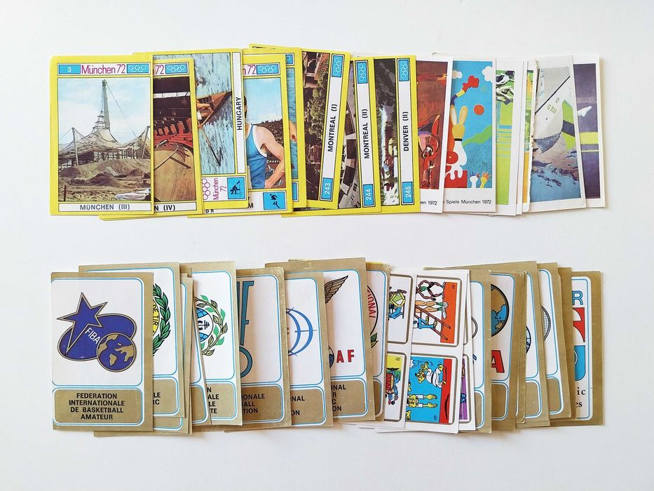 37 cromos novos e descolados MUNIQUE 72 jogos olímpicos | Dipul lote