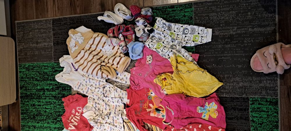 Paka ubrań dla dziewczynki rozm 68