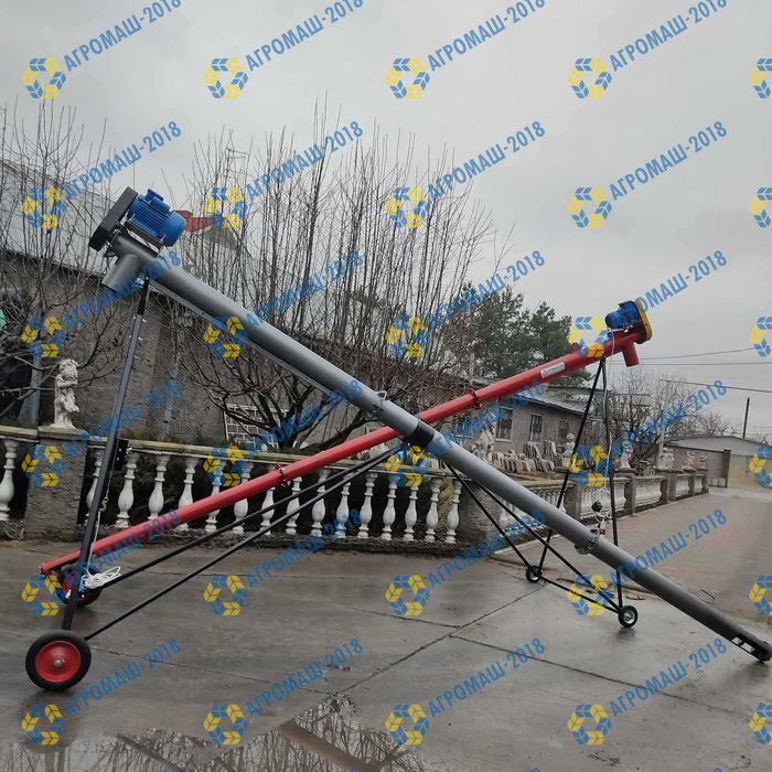 Шнековый погрузчик, винтовой конвейер, транспортер зерна, шнек