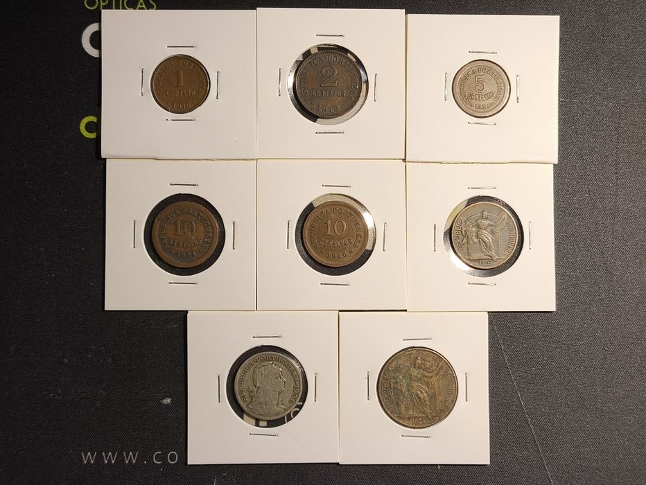 Moedas de 1, 2, 5, 10, 20, 50 Centavos & 1 Escudo - [1917 a 1940] (lista atualizada a 24 de agosto)