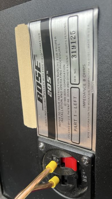 Colunas de som Bose 205