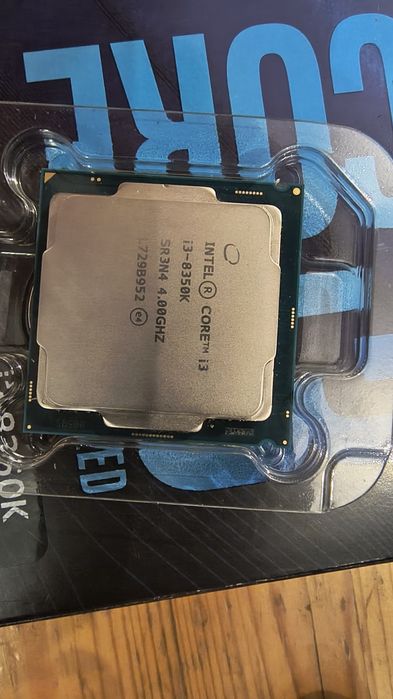 Intel i3 8350k LGA1151, 8 generacja. Odblokowany mnożnik