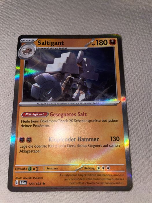 Karta pokemon saltgigant.