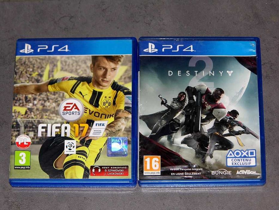 Gry oryginalne na PlayStation 4 Fifa 17 PL,  Destiny 2