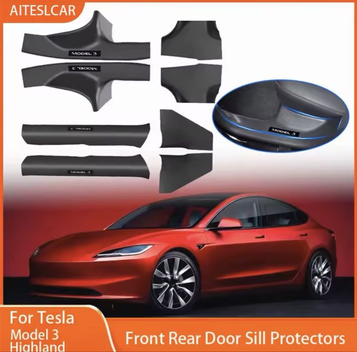 Tesla Model 3 Highland Premium Protetor Door Sill
