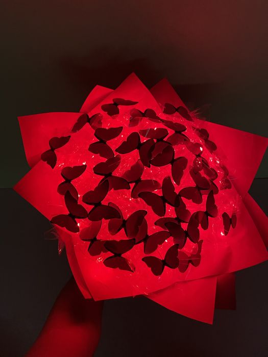 Bukiet motyli z podświetleniem