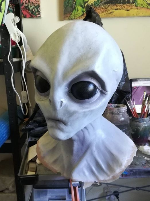 Máscara de Extraterrestre em Látex Premium