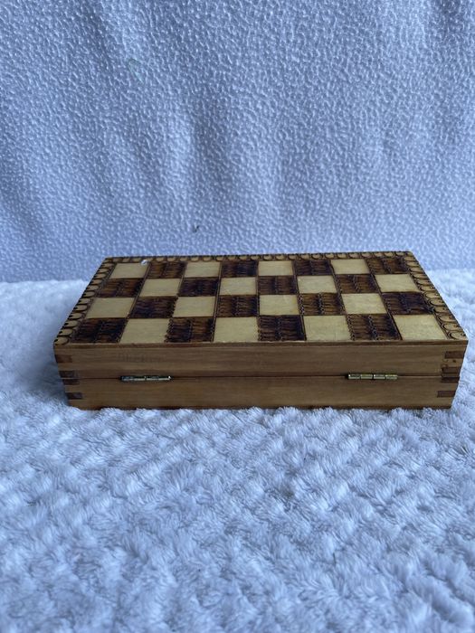 Drewniany zestaw do szach