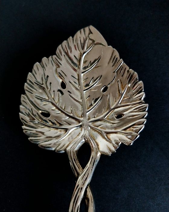 Jogo de talheres para salada com banho de prata