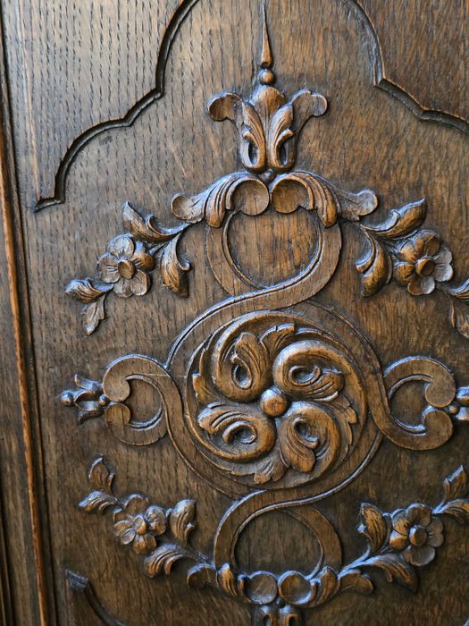 Zestaw biurowy biurko biblioteczka fotel chippendaile #1627 Węgrów