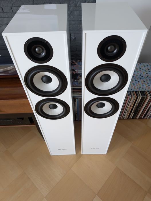 Kolumny Podłogowe Pylon Audio Pearl 25 | Biała Perła | Stan Idealny, Gwarancja..