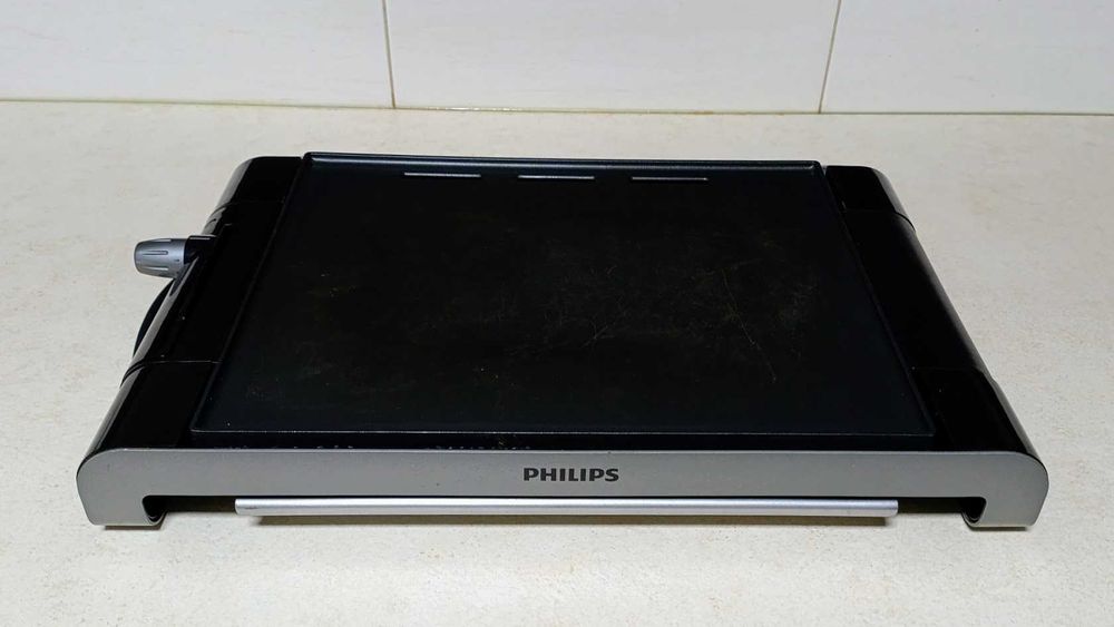 Grelhador placa grande de mesa elétrico Philips