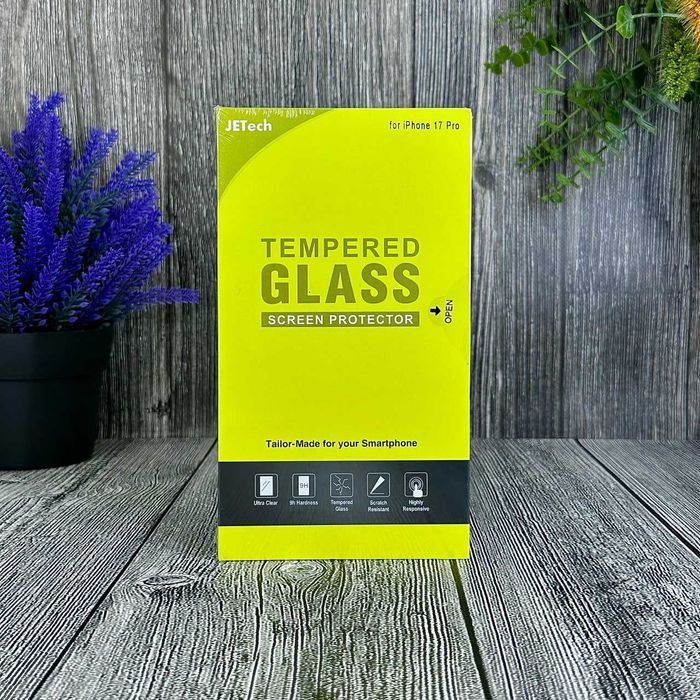 Защитное стекло JETech Tempered Glass for iPhone 17 pro. Набор из 3 шт