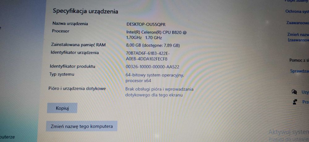Toshiba Satelite C850 Intel Celeron B820 / 8GB RAM / 320 GB HDD