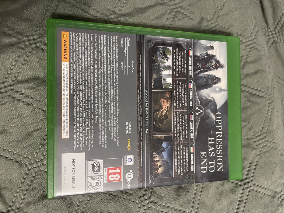Gra Assassins creed Syndicate na xbox one