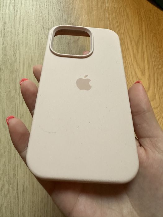 Etui blady róż Iphone 13 pro/ 14 pro + GRATIS przezroczyste spingen