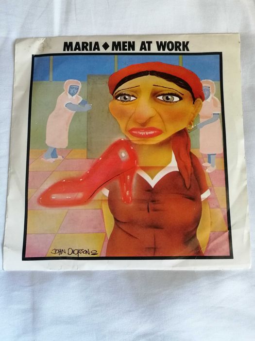 Vinyl Record Man at Work