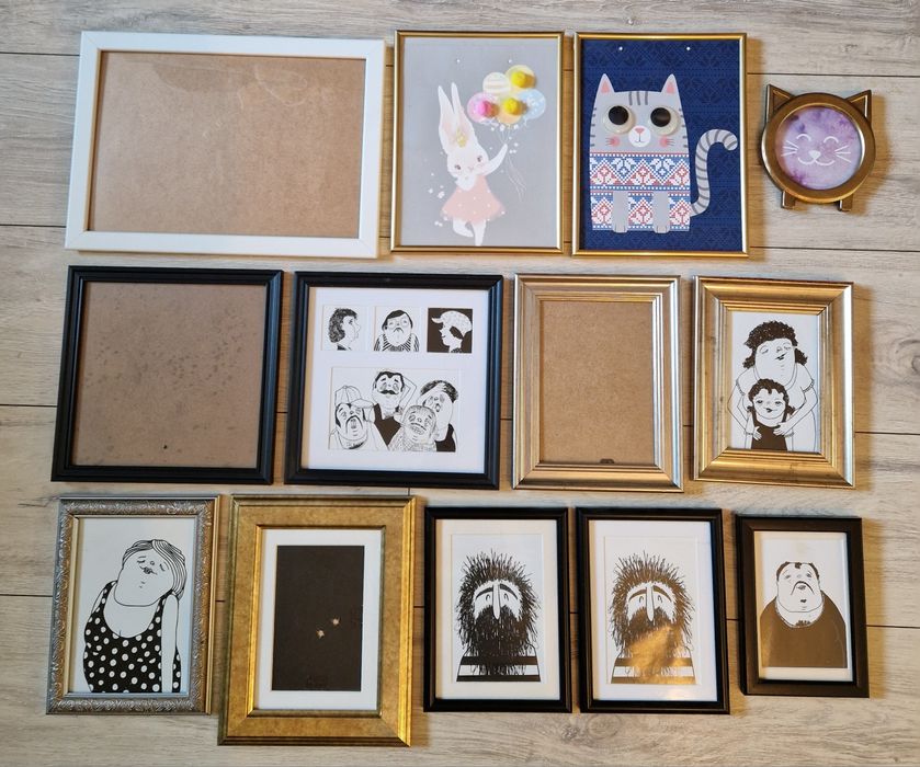 Komplet ramek do zdjęć IKEA Tiger 13 sztuk