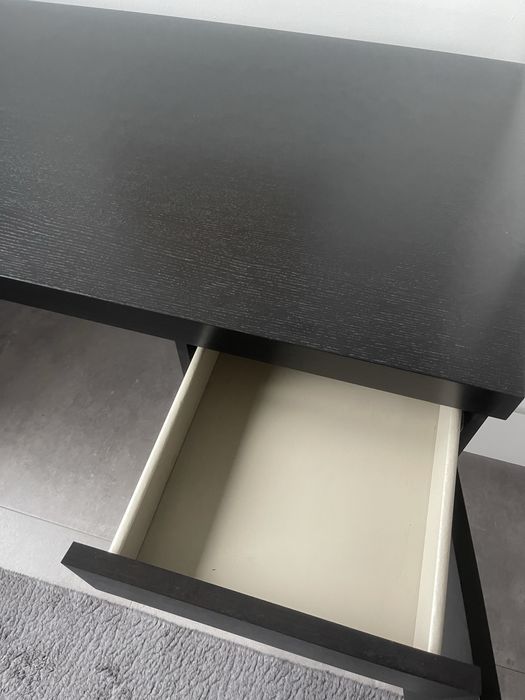Biurko IKEA MALM Czarny – Stan Bardzo Dobry / Zadbane