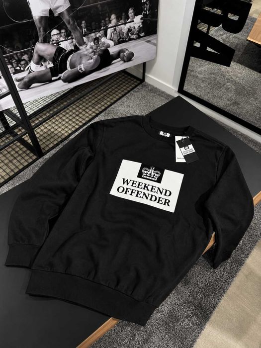 Черный Свитшот WEEKEND OFFENDER Bissel Graphic (XS S M L XL)