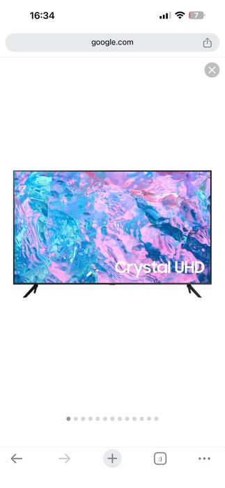 Samsung 55” Smart 4K Crystal UHD TV + Opção de Suporte Parede