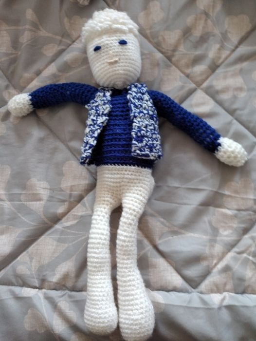 Rapazinho amigurumi tamanho grande