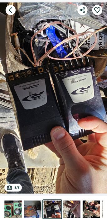 Динаміки, кросовери, проводка для саба. СЧ, НЧ. BM JR-833XT