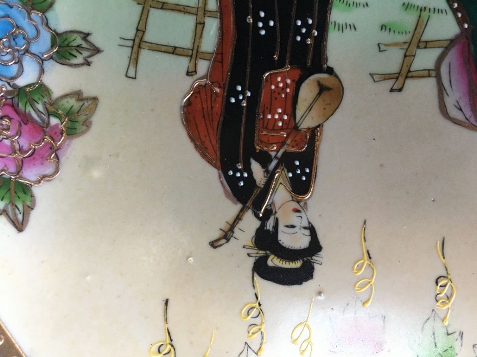 Prato japonês, Meiji cloisonné, Sec. XX