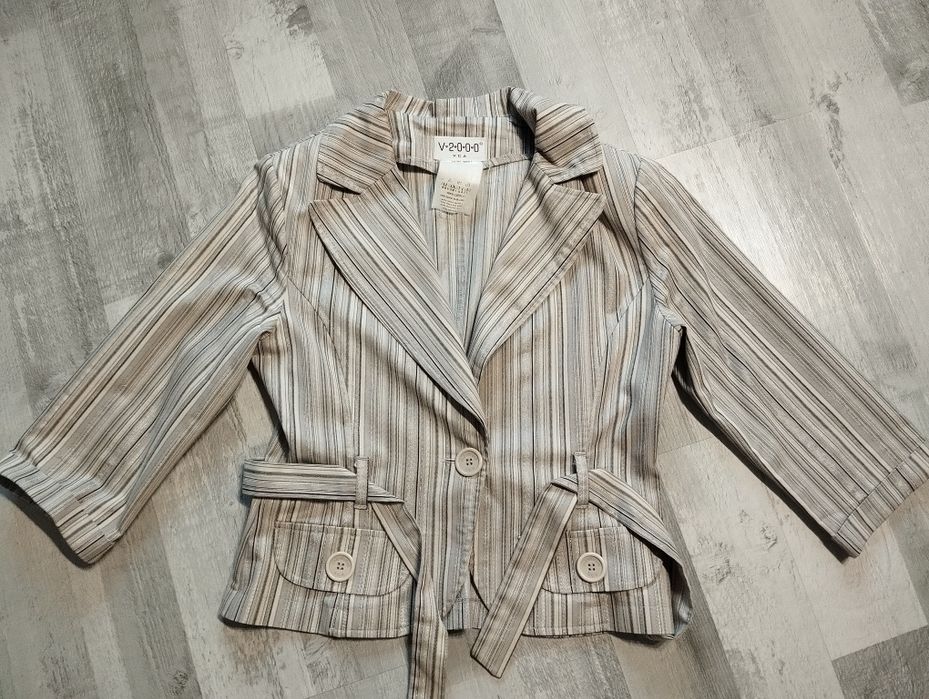 Marynarka szara w paski