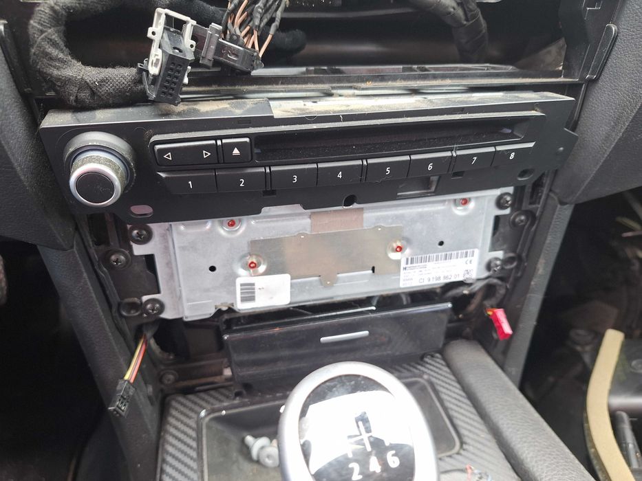 BMW E60 E61 radio cic nawigacja czytnik komplet wiązka duzy ekran 09r