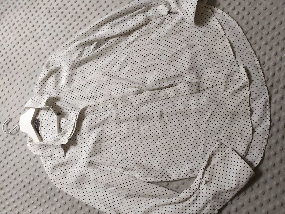 Koszula damska w kropki wzory Mango XS długi rękaw