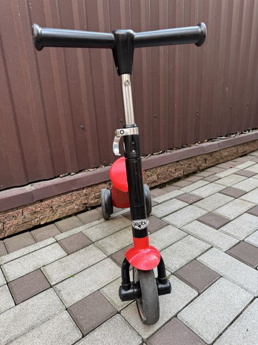 Самокат 2 в 1 geoby червоний