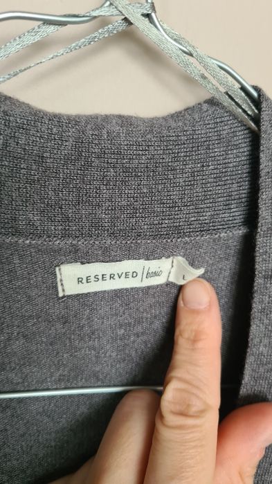 Reserved długi kardigan z wiskozy rozmiar L