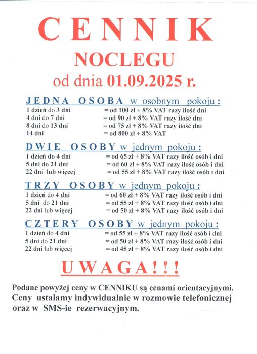 Kwatery Pracownicze, Noclegi na doby, Tanie zakwaterowanie