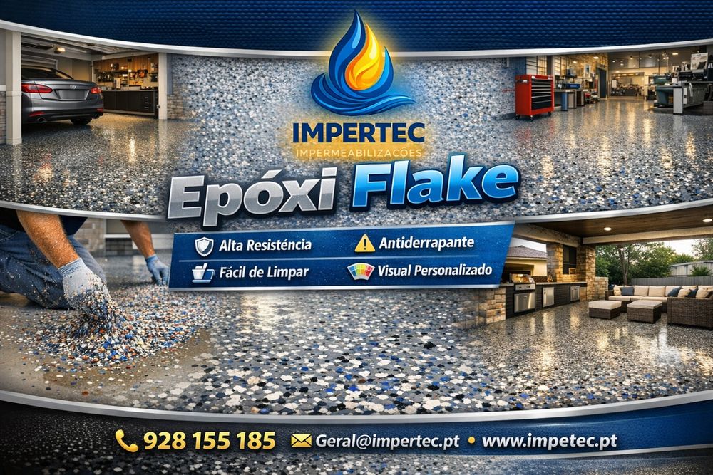 Pisos epóxi flake