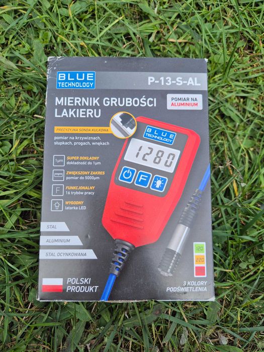 polski miernik grubości lakieru Blue Technology P-13-S-AL